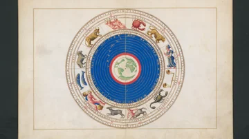 El atlas recoge también mapas celestes.