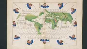 Uno de los 15 mapas que recoge el atlas recuperado.