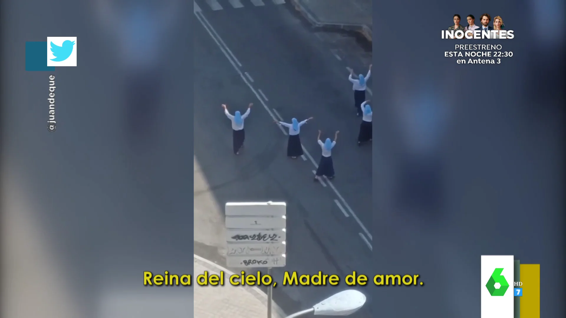 El surrealista cántico viral de unas monjas en plena calle intriga a los vecinos: "¡Cómo se lo pasan!"