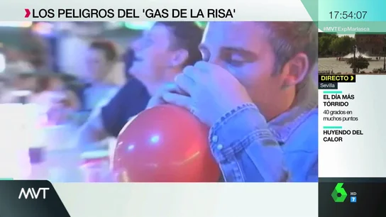 Los peligros del gas de la risa Los peligros del gas de la risa
