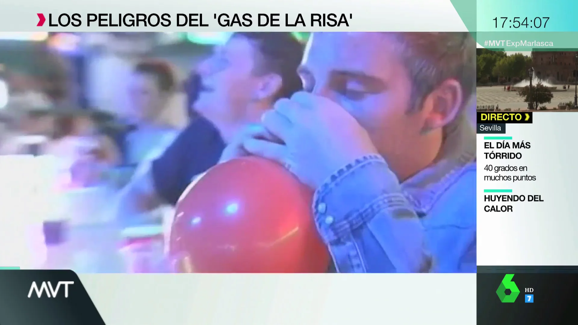 Los peligros del gas de la risa