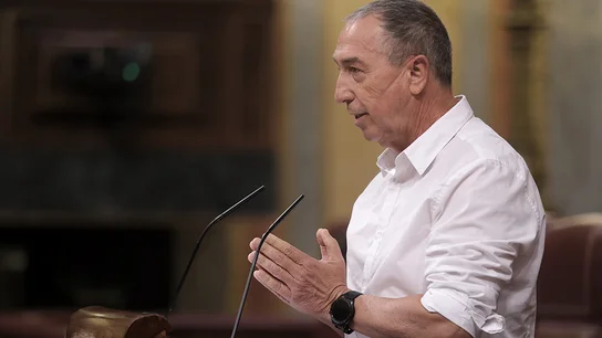 El diputado de Compromís, Joan Baldoví, interviene en una sesión plenaria en el Congreso de los Diputados, a 21 de julio de 2021, en Madrid Baldoví