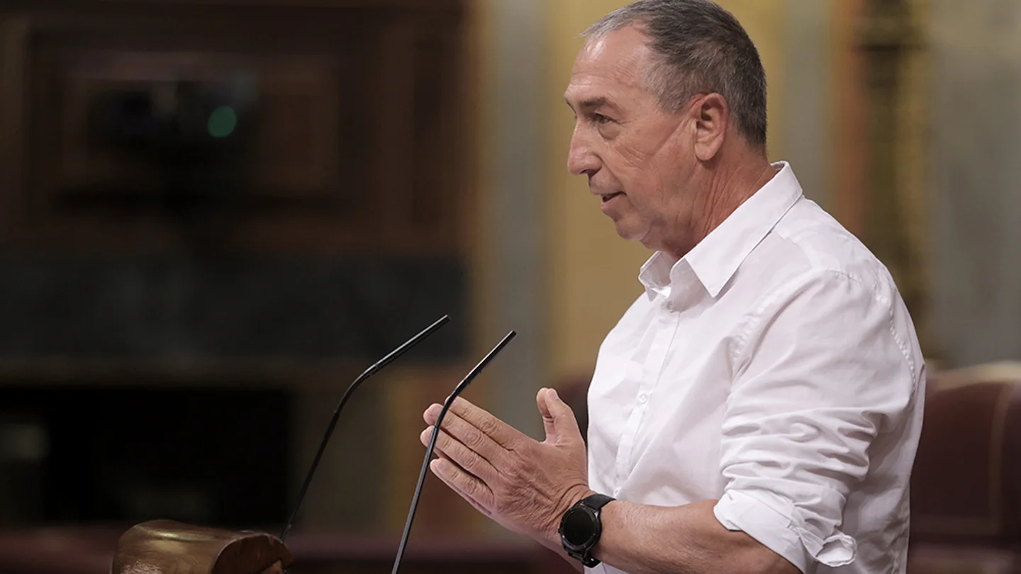 El diputado de Compromís, Joan Baldoví, interviene en una sesión plenaria en el Congreso de los Diputados, a 21 de julio de 2021, en Madrid Baldoví