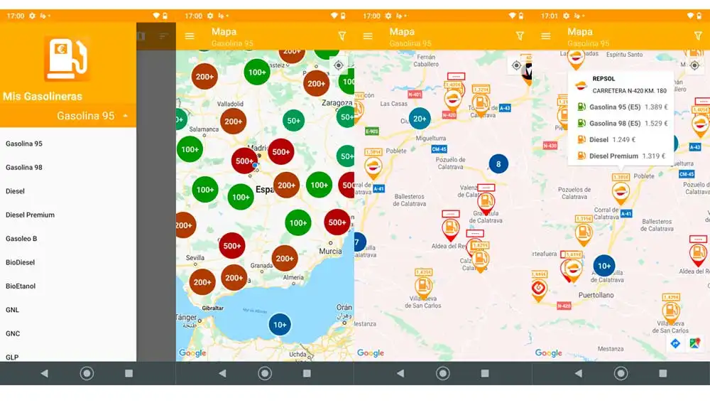 Mis Gasolineras - España aplicación para Android Mis Gasolineras - España aplicación para Android