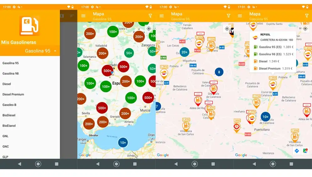 Mis Gasolineras - España aplicación para Android