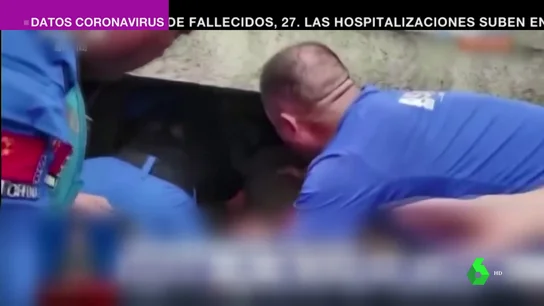 Rescate a una bebé en China Rescate a una bebé en China