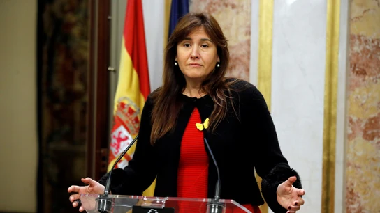 Laura Borrás, durante una comparecencia Laura Borrás, durante una comparecencia