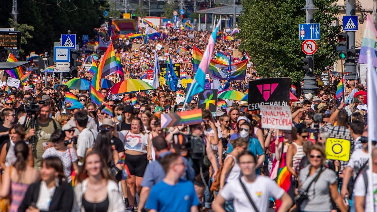 Manifestación del Orgullo en Hungría Manifestación del Orgullo en Hungría