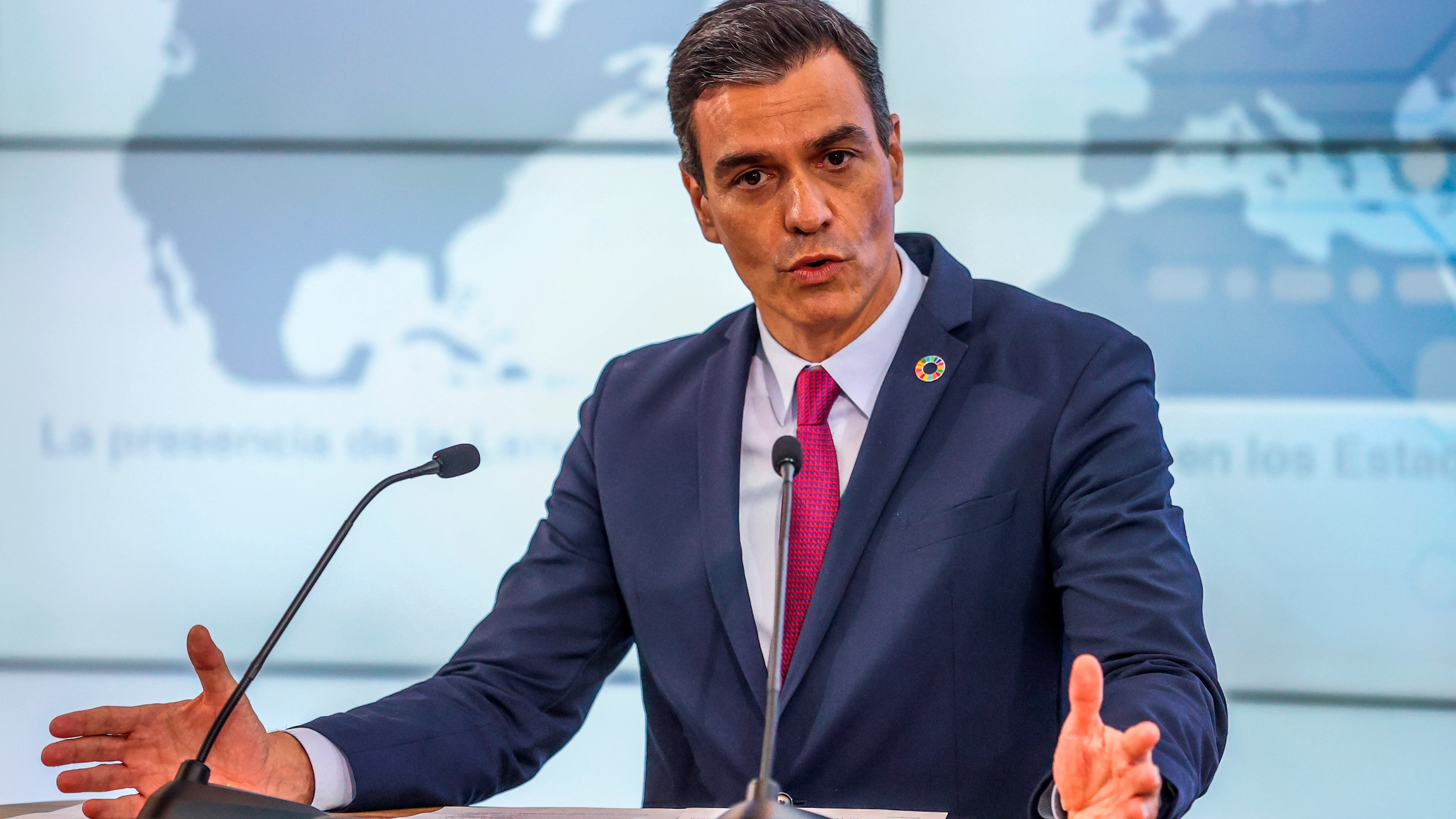 El presidente del Gobierno, Pedro Sánchez