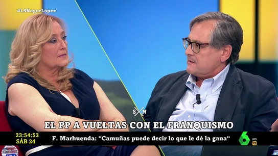 El encontronazo entre Paco Marhuenda y Elisa Beni en laSexta Noche: "Ya basta" El encontronazo entre Paco Marhuenda y Elisa Beni en laSexta Noche: "Ya basta"