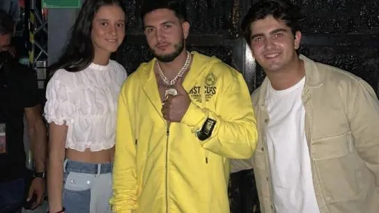 Omar Montes, Victoria Federica y su novio, el dj Jorge Bárcenas.