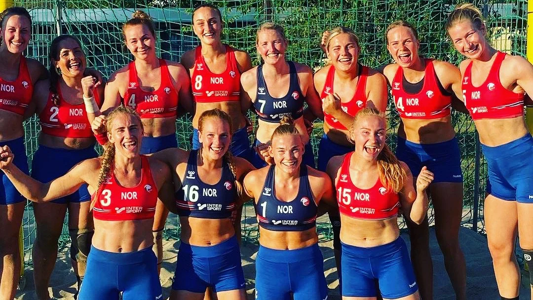 La selección Noruega de balonmano playa