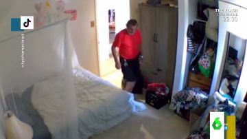 El indignante vídeo en el que un casero entra en la casa de su inquilina para oler sus cosas