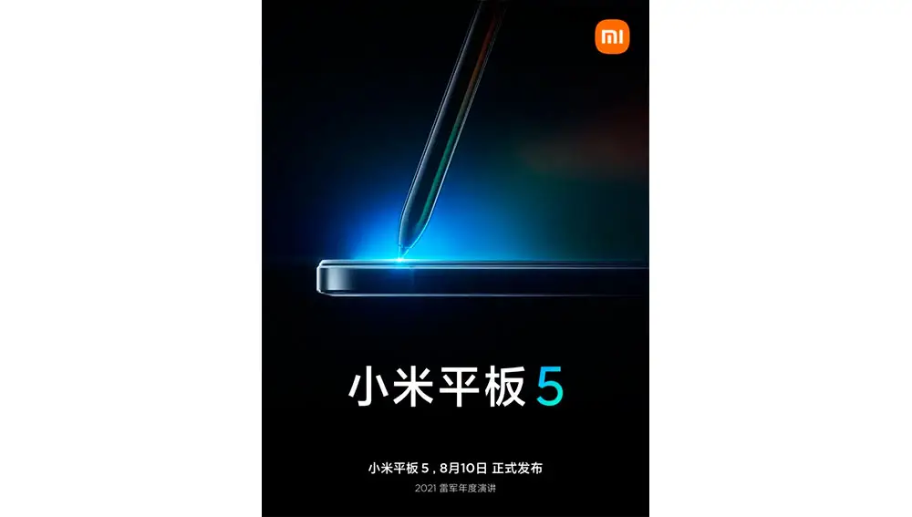 El póster del nuevo Xiaomi Mi Pad 5