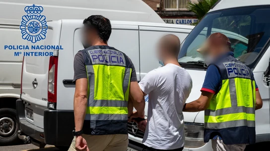 El detenido por el ataque a la sede de Podemos en Cartagena El detenido por el ataque a la sede de Podemos en Cartagena