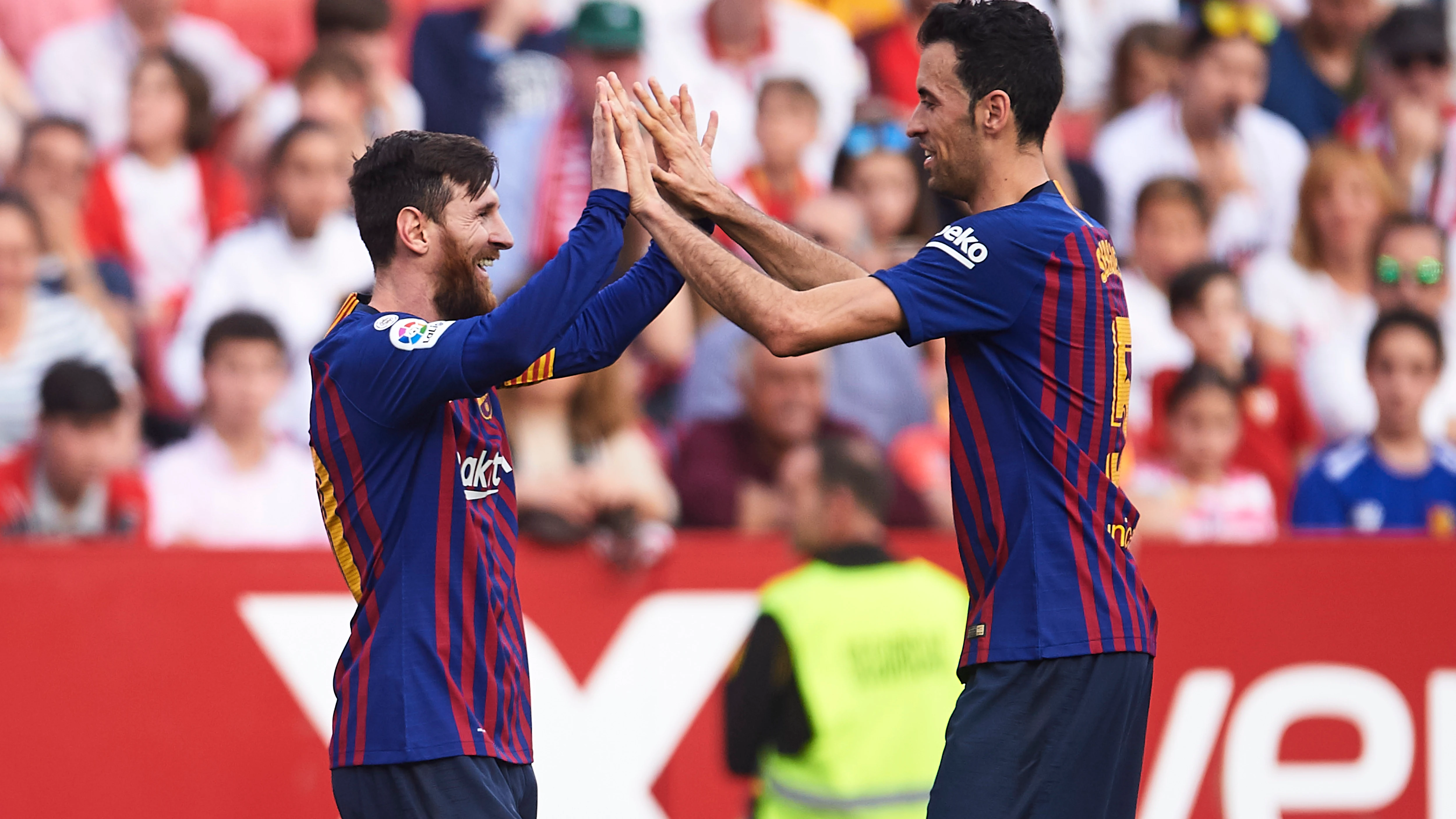 Messi y Busquets