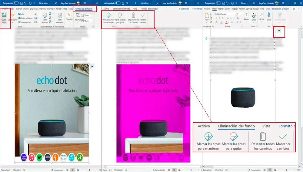 Eliminado el fondo de la fotos en Word y Powerpoint Eliminado el fondo de la fotos en Word y Powerpoint