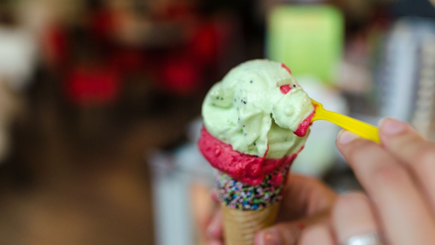 Imagen de archivo de un helado