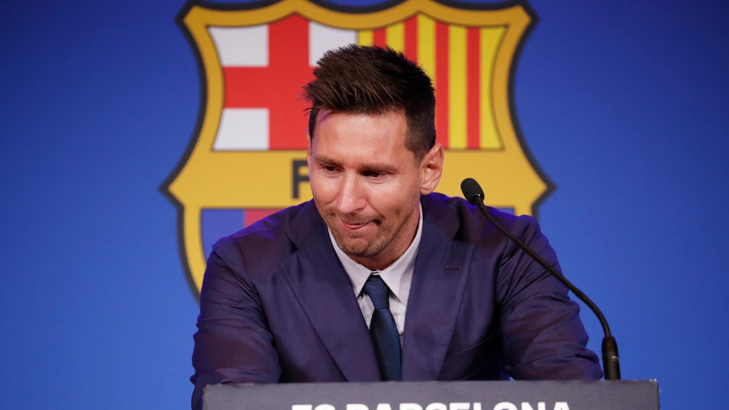 Leo Messi, emocionado en su adiós al Barça Leo Messi, emocionado en su adiós al Barça