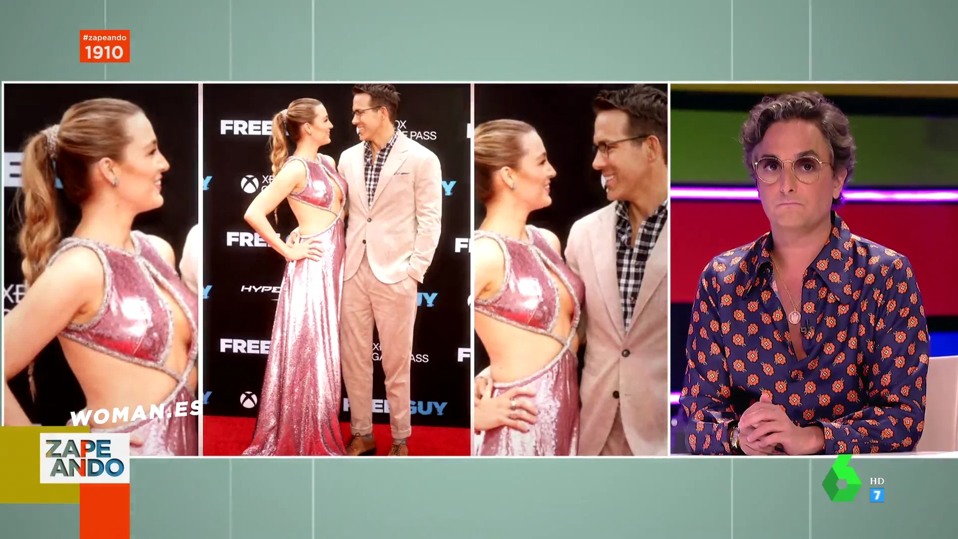 Josie analiza el vestido rosa de Blake Lively con converse junto a Ryan Reynolds: "Posó con él como si fuera su profesor"