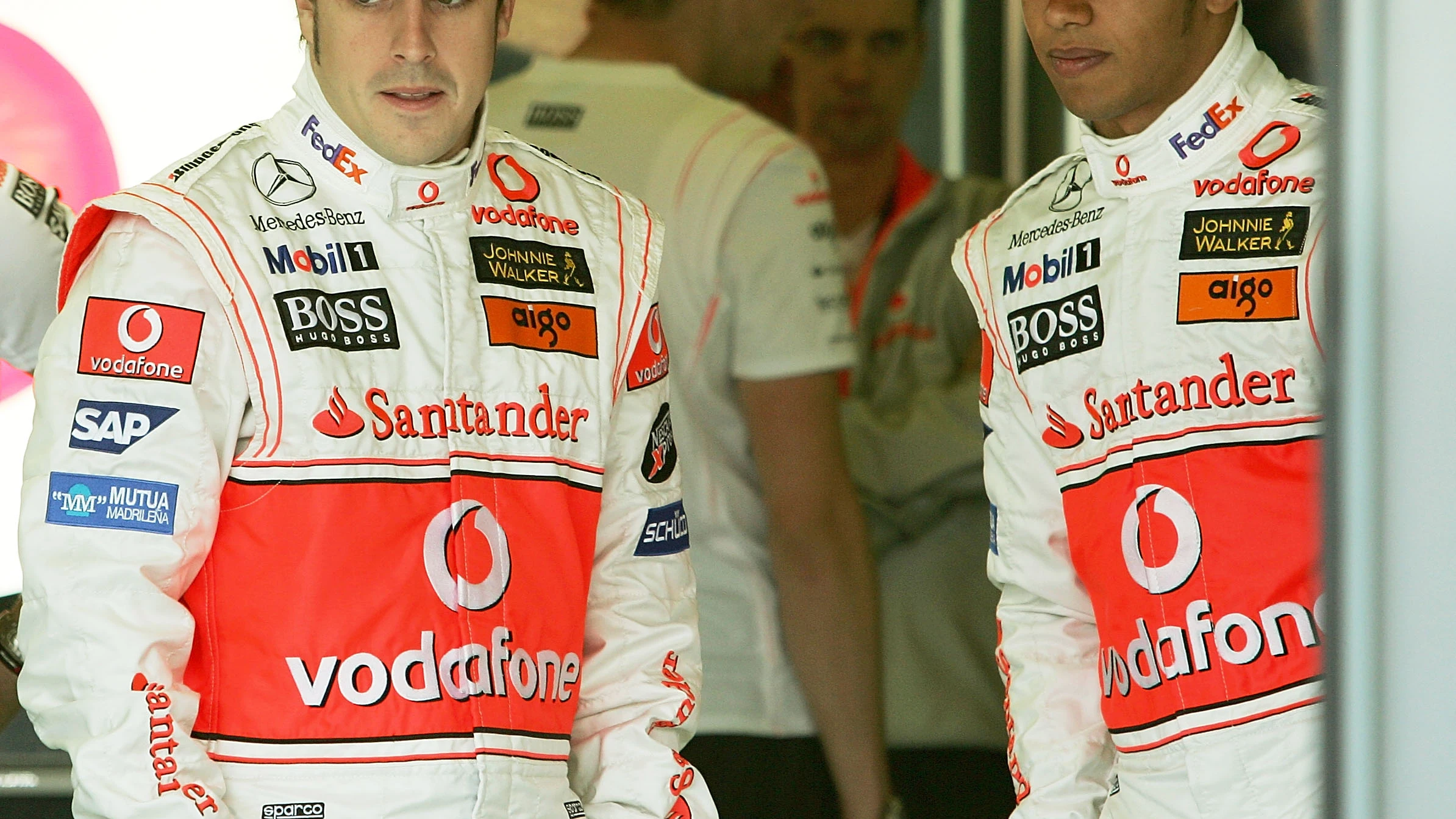 Fernando Alonso y Lewis Hamilton en McLaren 2007