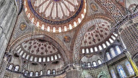 Techo Mezquita Azul. Estambul