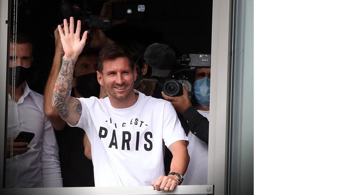 Llegada de Messi a Paris Llegada de Messi a Paris