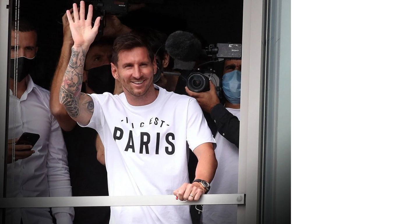 Llegada de Messi a Paris