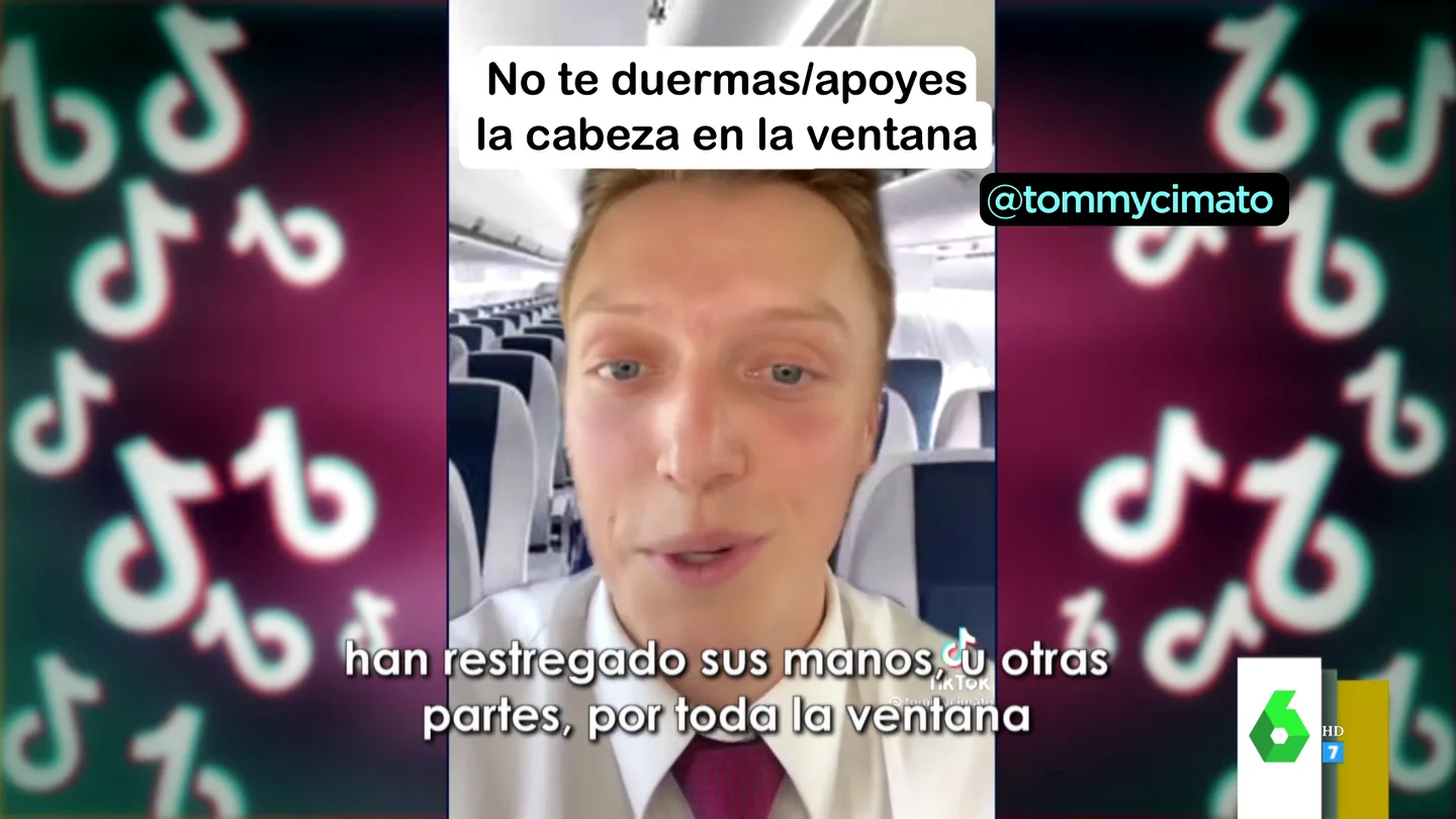 El viral de Tik Tok sobre qué no debes hacer en un avión: de llevar pantalones cortos a dormir con la cabeza en la ventana El viral de Tik Tok sobre qué no debes hacer en un avión: de llevar pantalones cortos a dormir con la cabeza en la ventana