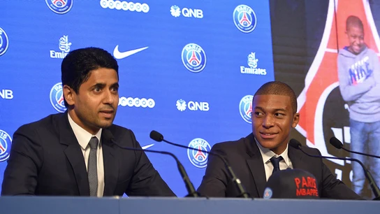 Al Khelaifi y Mbappé Al Khelaifi y Mbappé