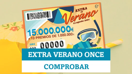 Extra de Verano de la ONCE | Comprobar resultados del sorteo de hoy, 15 de agosto Extra de Verano de la ONCE | Comprobar resultados del sorteo de hoy, 15 de agosto