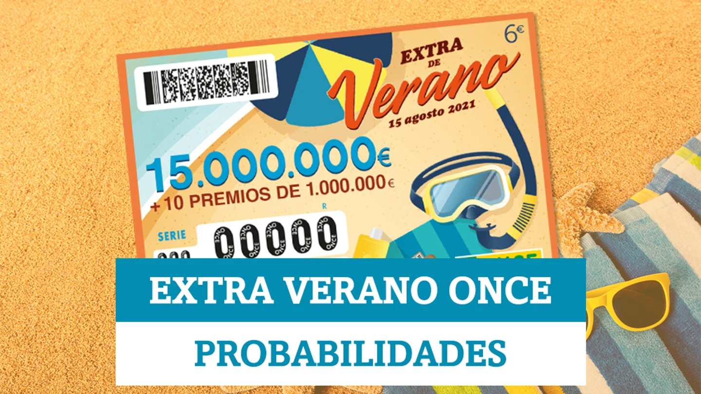 Esta es la probabilidad de ganar el Sorteo Extra de Verano de la ONCE Esta es la probabilidad de ganar el Sorteo Extra de Verano de la ONCE