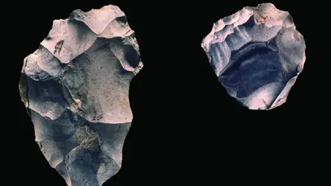 Herramientas de piedra, homínidos Herramientas de piedra, homínidos