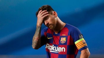 Messi, contrariado