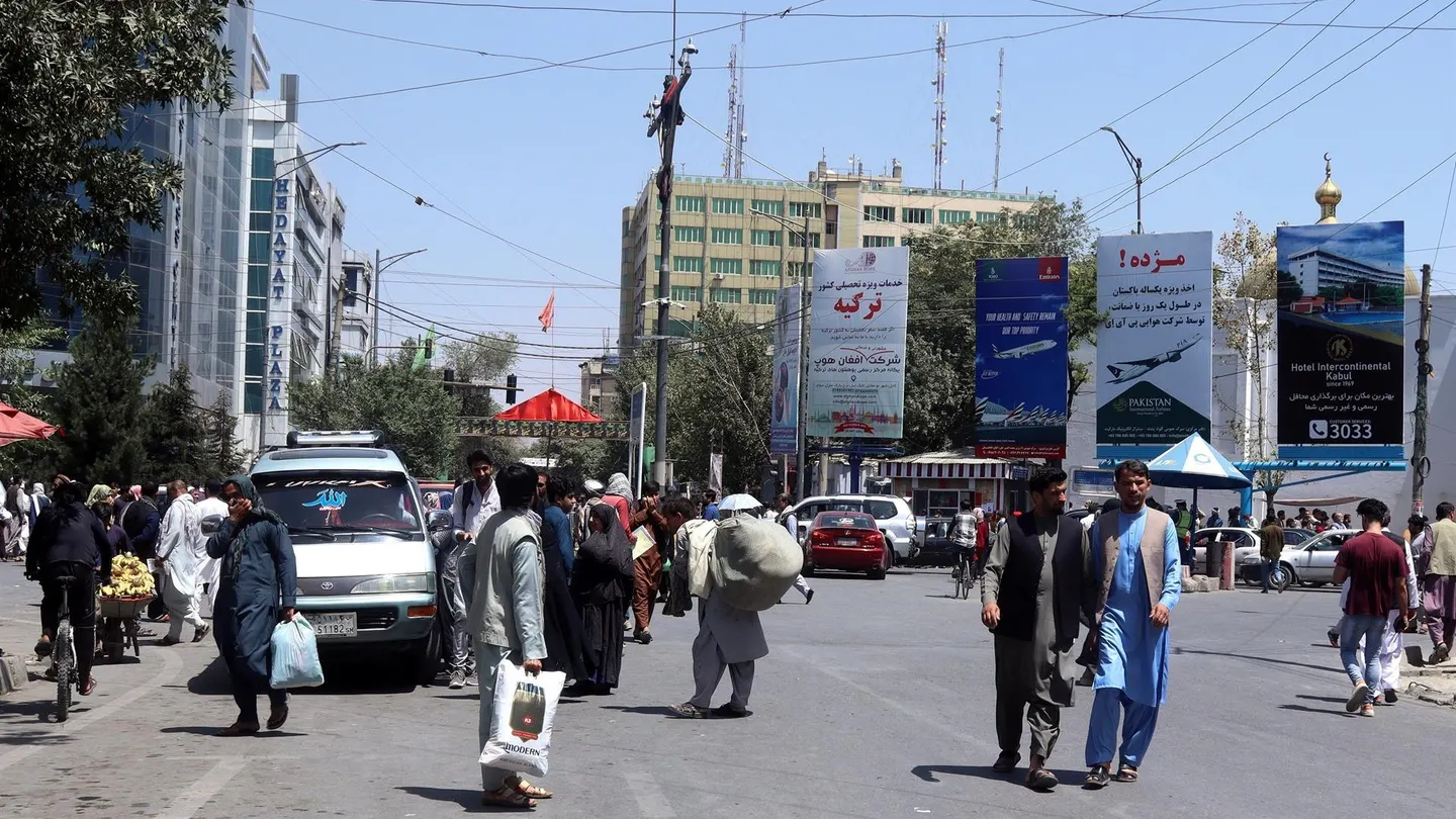 Una calle de Kabul, el domingo 15 de agosto de 2021 Una calle de Kabul, el domingo 15 de agosto de 2021