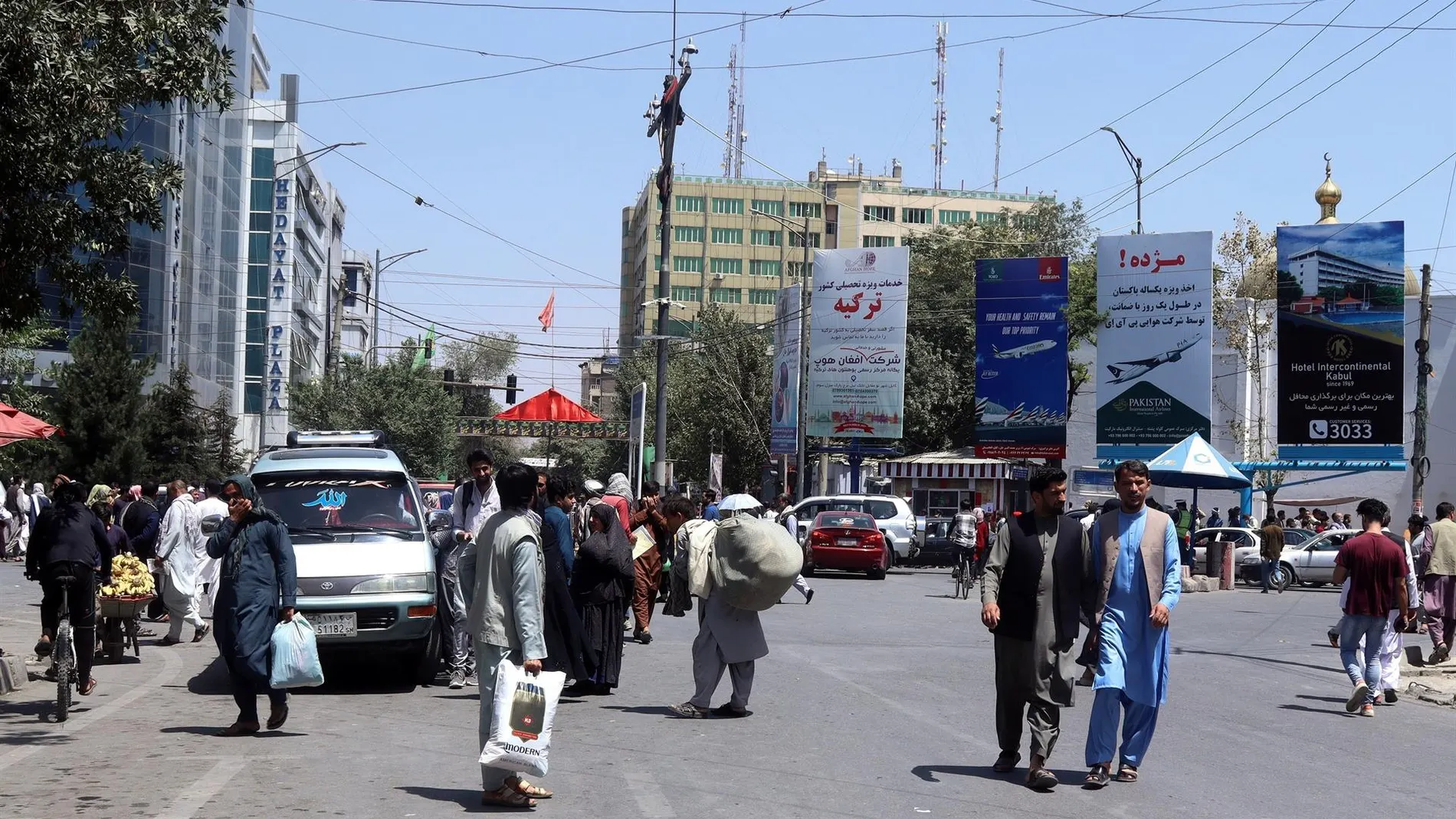 Una calle de Kabul, el domingo 15 de agosto de 2021