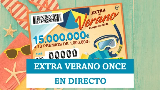 Extra de Verano de la ONCE 2021, hoy | Comprobar resultado sorteo del domingo 15 de agosto, en directo Extra de Verano de la ONCE 2021, hoy | Comprobar resultado sorteo del domingo 15 de agosto, en directo