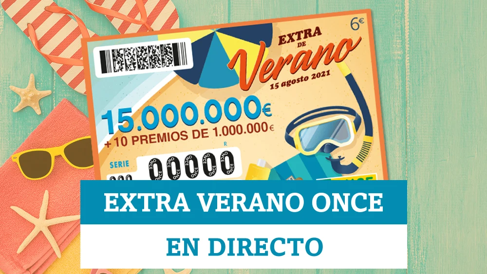 Extra de Verano de la ONCE 2021, hoy | Comprobar resultado sorteo del domingo 15 de agosto, en directo