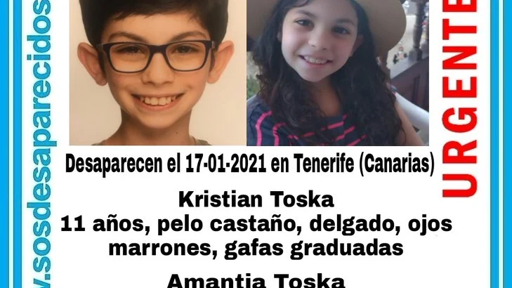 Kristian y Amantia Toska, los hermanos desaparecidos en Tenerife