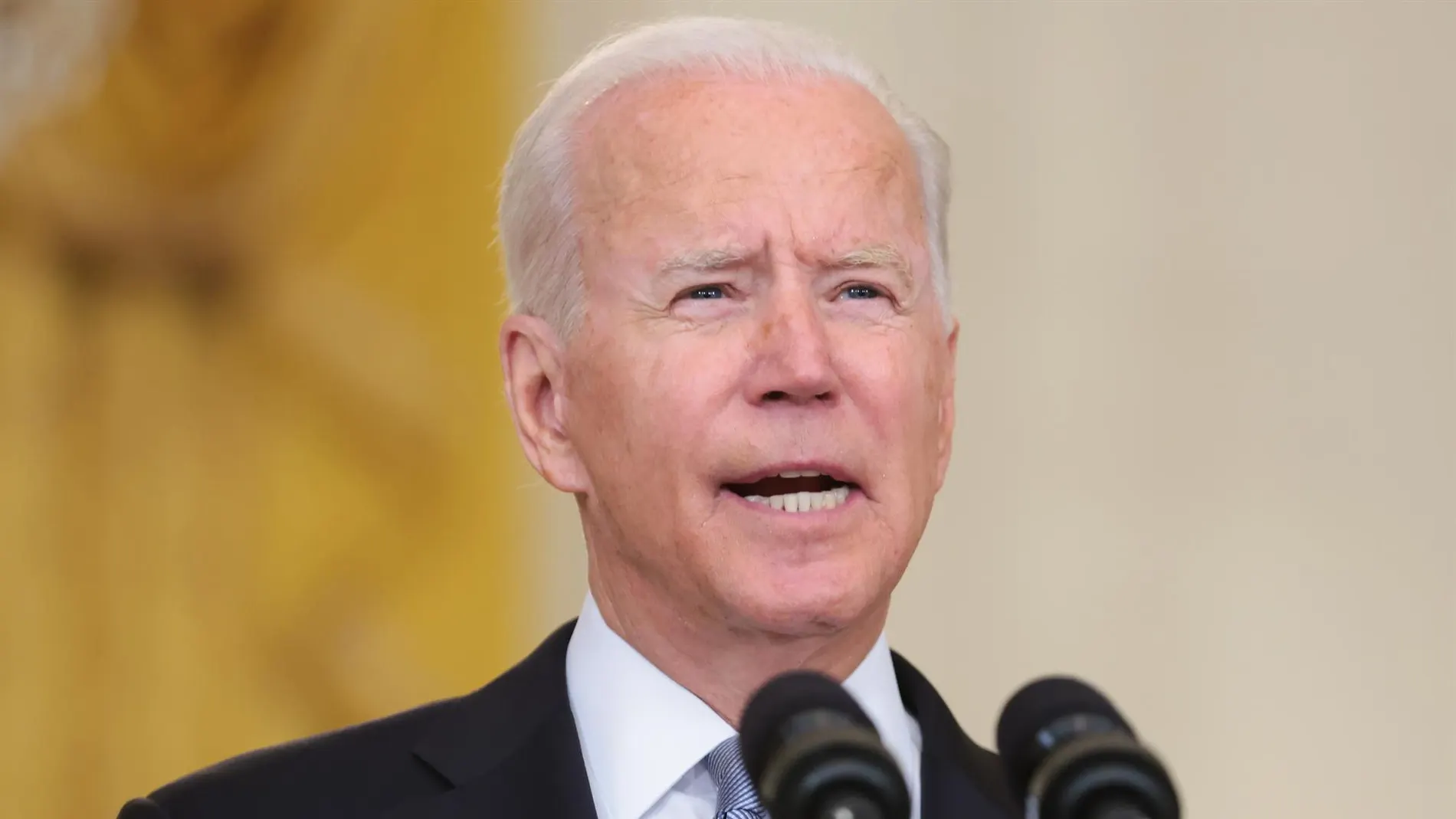 El presidente de Estados Unidos, Joe Biden, comparece sobre la retirada de tropas de Afganistán.
