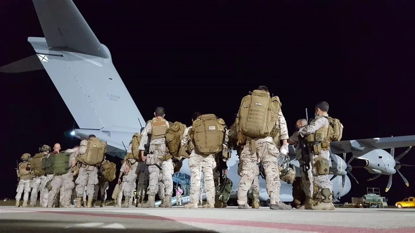 Militares españoles para la evacuación de Afganistán Militares españoles para la evacuación de Afganistán