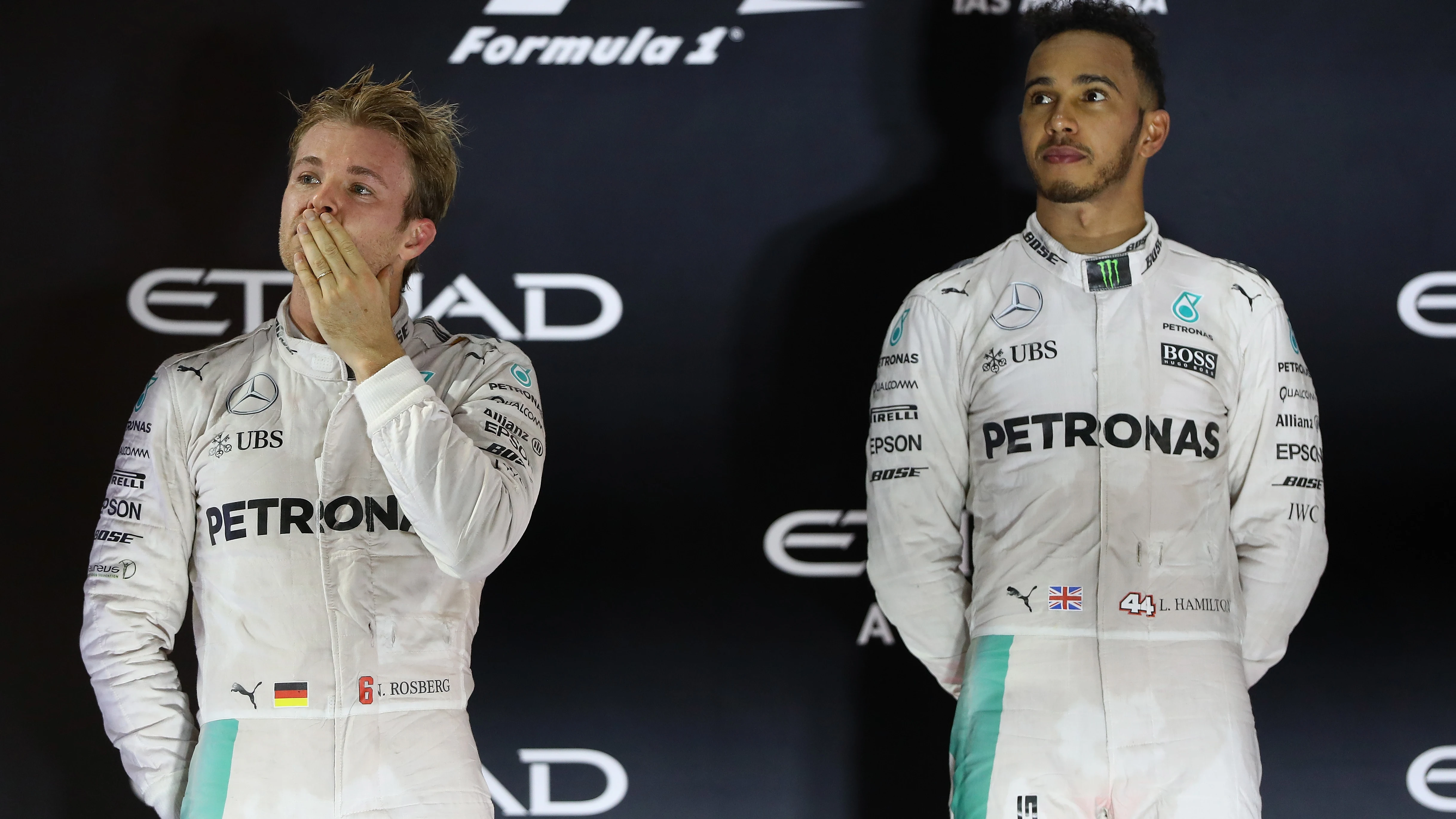 Nico Rosberg y Lewis Hamilton