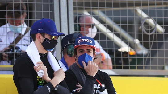 Esteban Ocon y Fernando Alonso Esteban Ocon y Fernando Alonso
