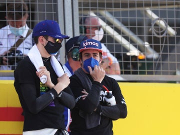 Esteban Ocon y Fernando Alonso