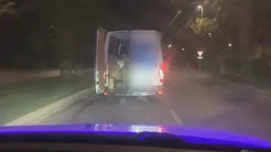 Persecución de la furgoneta de 'Los Pintaos' Persecución de la furgoneta de 'Los Pintaos'