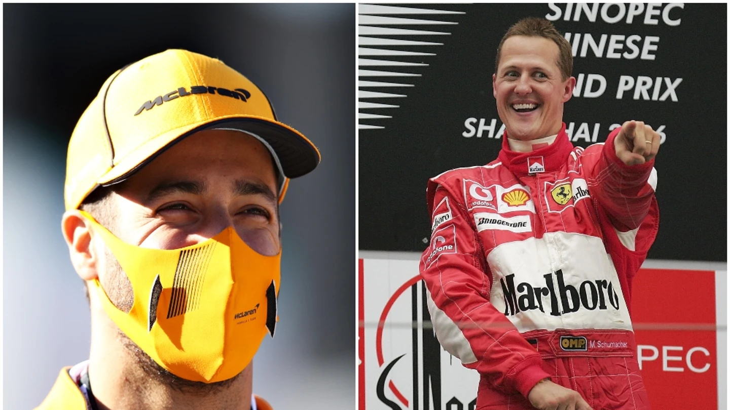 Daniel Ricciardo & Michael Schumacher Daniel Ricciardo & Michael Schumacher
