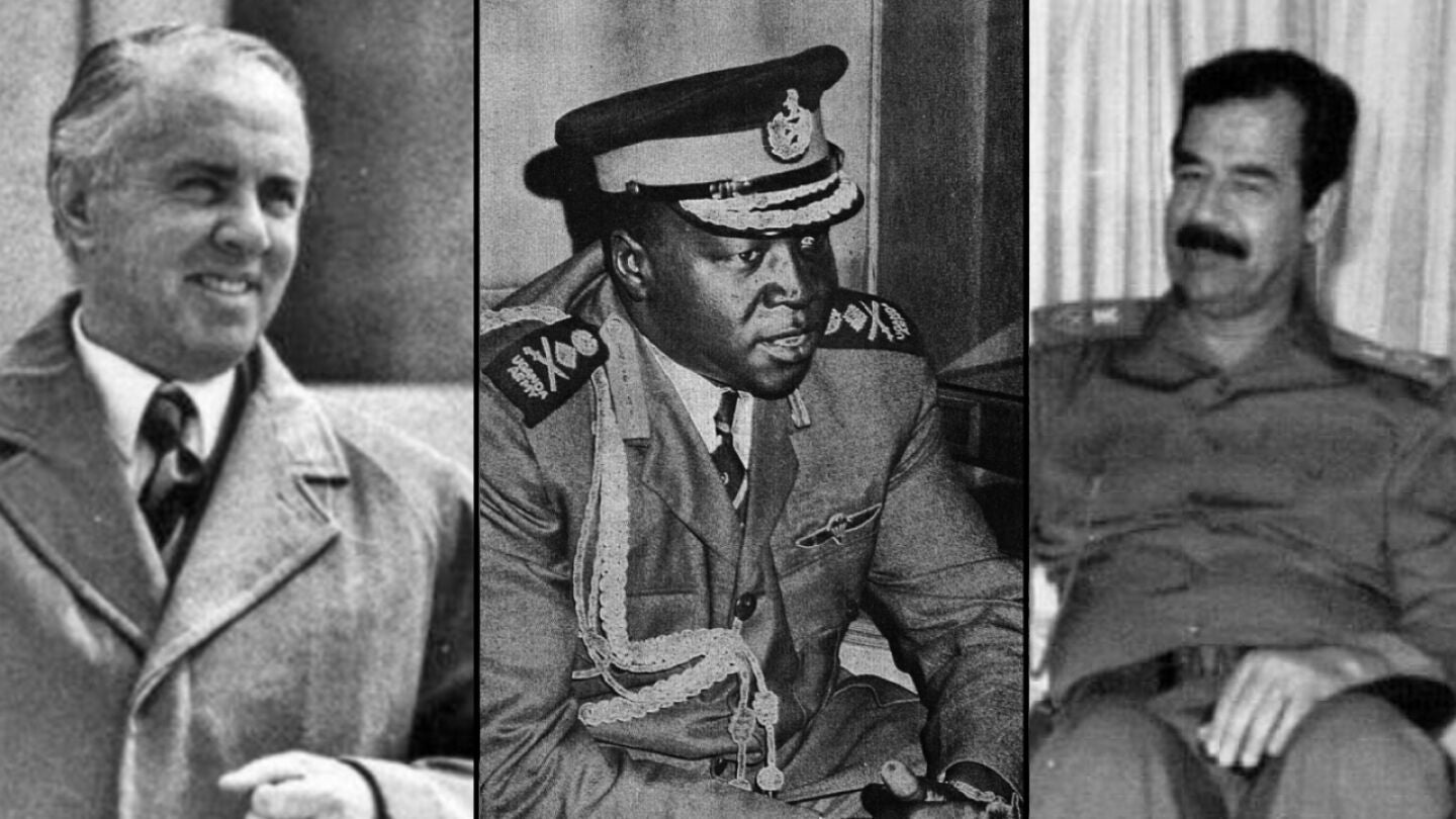 Enver Hoxha, Idi Amin y Sadam Huseín Enver Hoxha, Idi Amin y Sadam Huseín