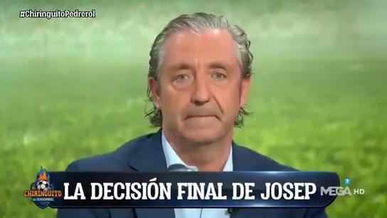 El emotivo discurso de Josep Pedrerol en 'El Chiringuito' para anunciar su decisión: "Me quedo" El emotivo discurso de Josep Pedrerol en 'El Chiringuito' para anunciar su decisión: "Me quedo"