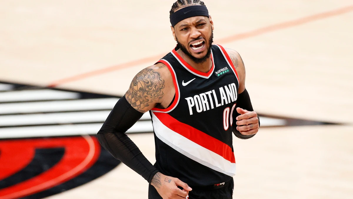 Carmelo Anthony, con los Trail Blazers