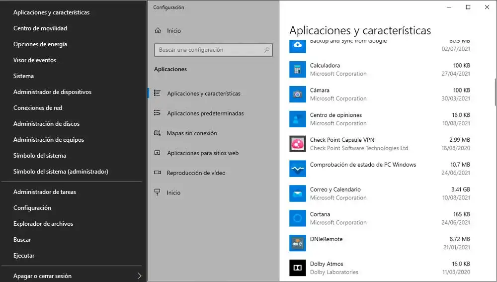 Comprobando las aplicaciones instaladas Comprobando las aplicaciones instaladas